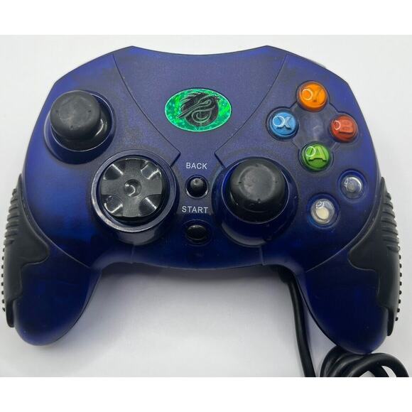 LOT(2) Green Wired Gamestop Controller BB-136 & Blue Pelican PL-2053 For Xbox - Picture 5 of 7